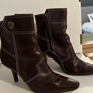 Chocolate brown booties